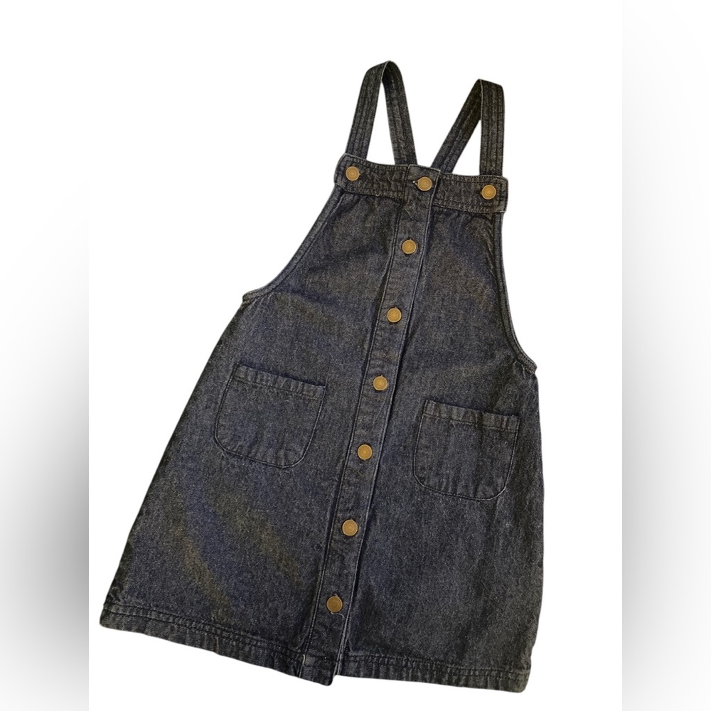 Max Studio Kids Denim Overall Dress EUC 6